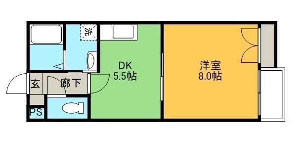 フォーバスIIの物件間取画像