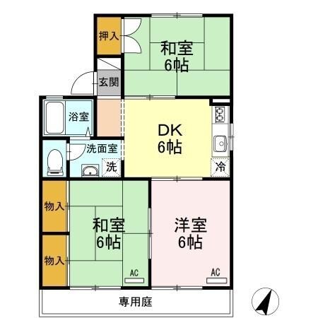 金光駅 徒歩62分 1階の物件間取画像