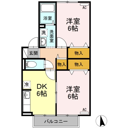 浦田駅 徒歩15分 2階の物件間取画像