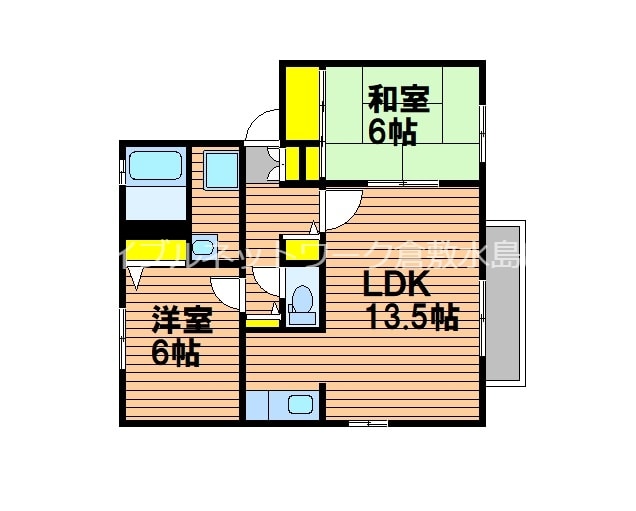 パークサイドヴィレッジD棟の物件間取画像