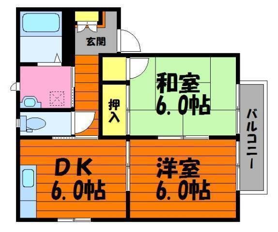 球場前駅 徒歩15分 1階の物件間取画像