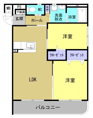 倉敷駅 徒歩23分 1階の物件間取画像