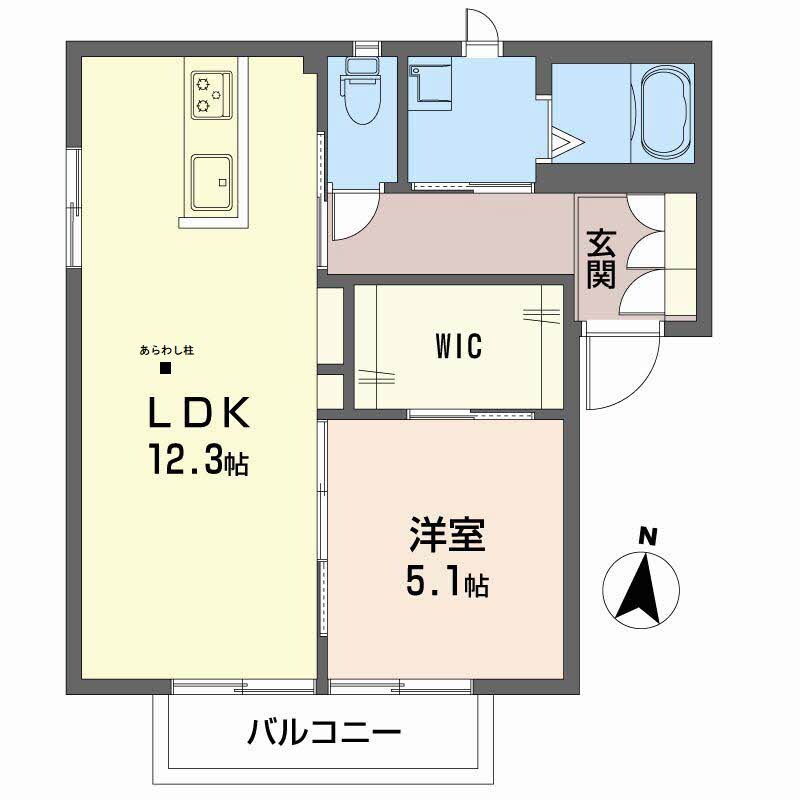 フォーレス２１　Ａ棟の物件間取画像