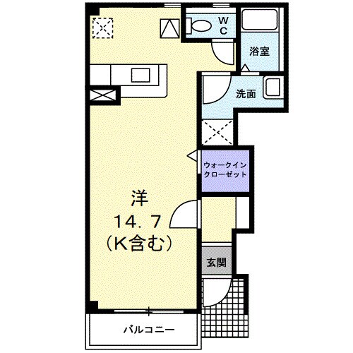 西富井駅 徒歩15分 1階の物件間取画像