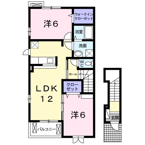 新倉敷駅 徒歩26分 2階の物件間取画像