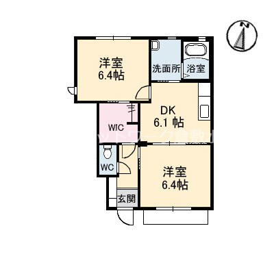 庭瀬駅 徒歩29分 1階の物件間取画像