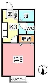 球場前駅 徒歩14分 1階の物件間取画像