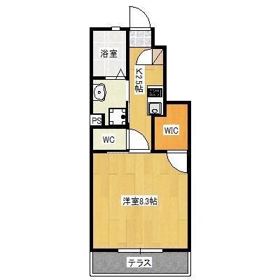 常盤駅 徒歩34分 2階の物件間取画像