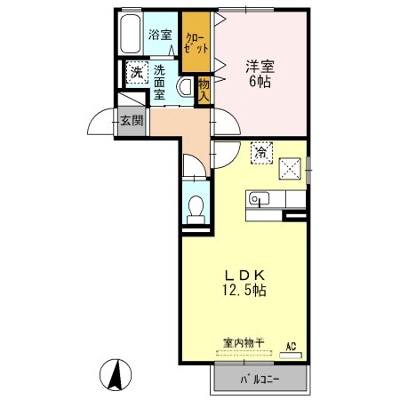 球場前駅 徒歩28分 1階の物件間取画像