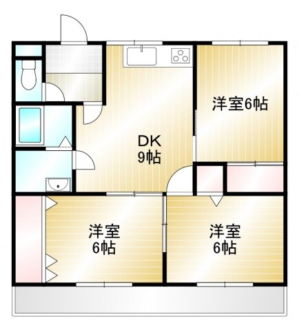 石原マンションの物件間取画像