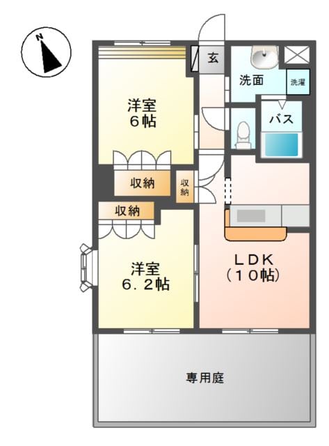 倉敷駅 バス20分  葦高小学校前下車：停歩3分 1階の物件間取画像