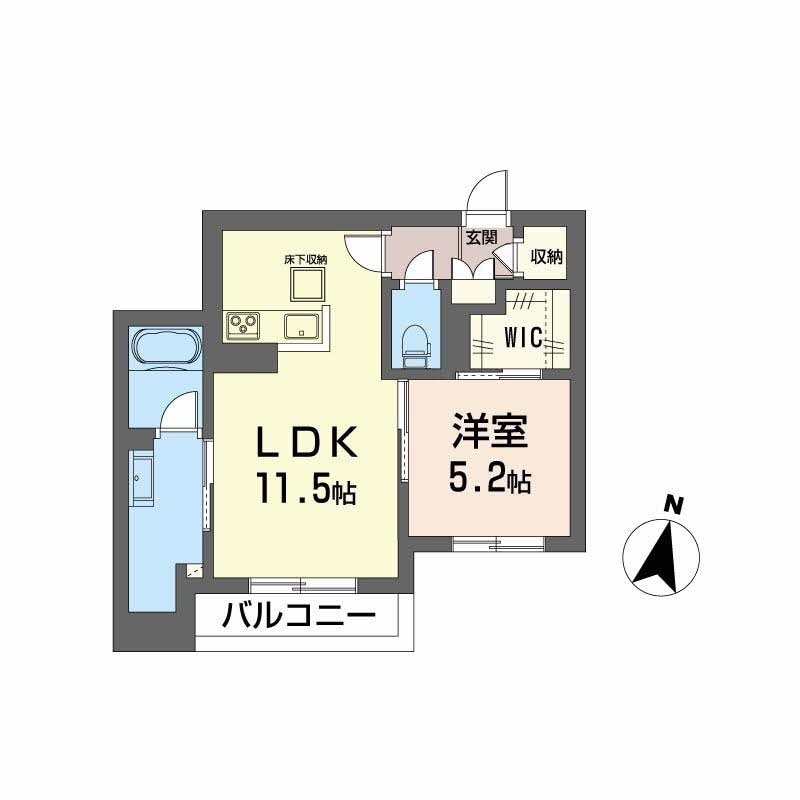 西富井駅 徒歩8分 1階の物件間取画像