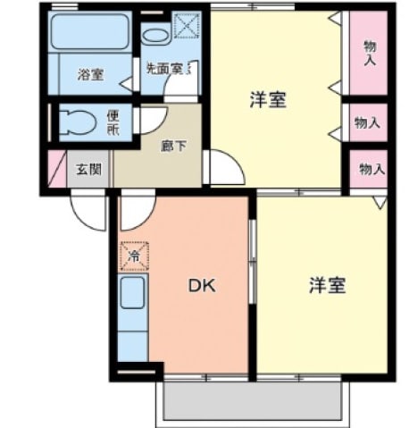 久々原駅 徒歩8分 1階の物件間取画像