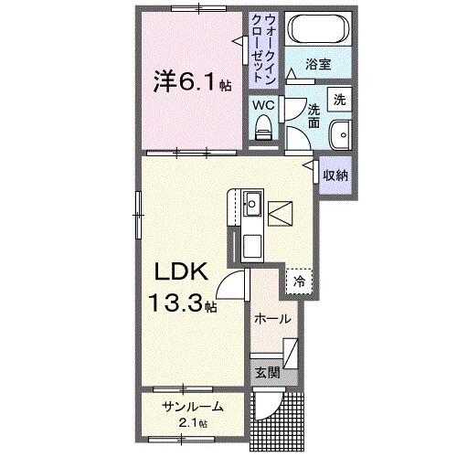 矢掛駅 徒歩3分 1階の物件間取画像