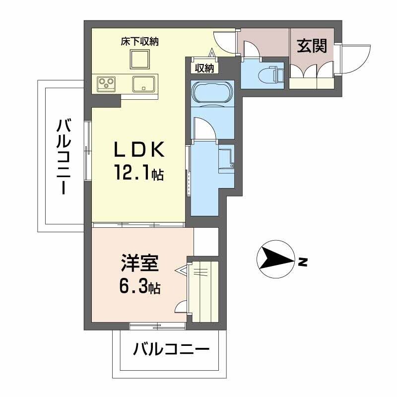 倉敷駅 徒歩11分 1階の物件間取画像