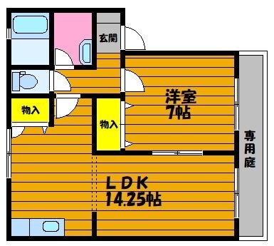 プリムローズBの物件間取画像