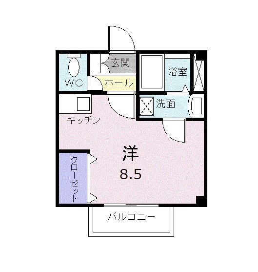 シャン．ド．フルールの物件間取画像