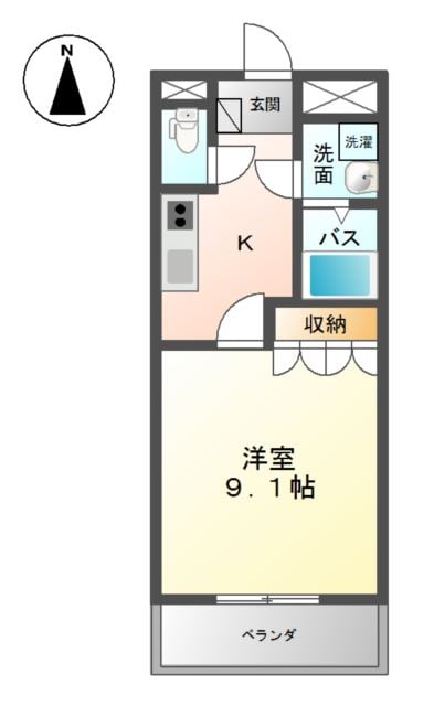 倉敷駅 バス15分  商工会館前下車：停歩7分 1階の物件間取画像