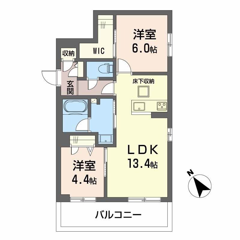 西阿知駅 徒歩20分 1階の物件間取画像