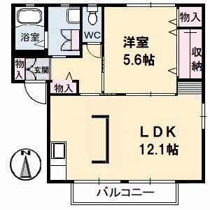 倉敷駅 徒歩29分 2階の物件間取画像