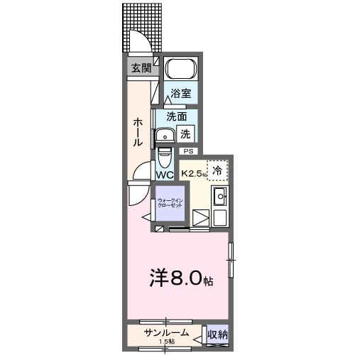 球場前駅 徒歩21分 1階の物件間取画像