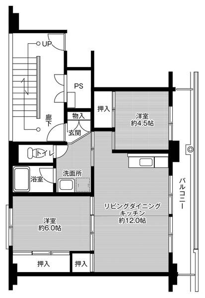 総社駅 徒歩32分 2階の物件間取画像