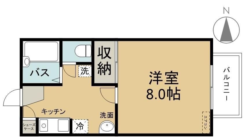 中庄駅 徒歩17分 1階の物件間取画像