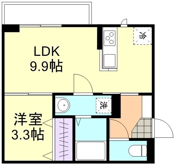 西富井駅 徒歩15分 2階の物件間取画像