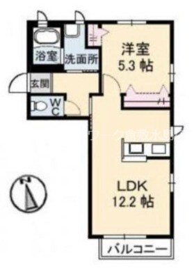 球場前駅 徒歩10分 1階の物件間取画像