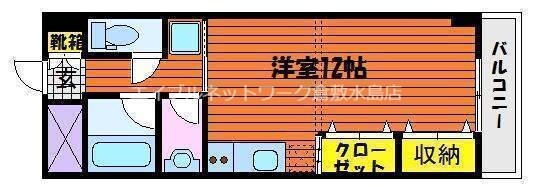 中庄駅 徒歩5分 7階の物件間取画像