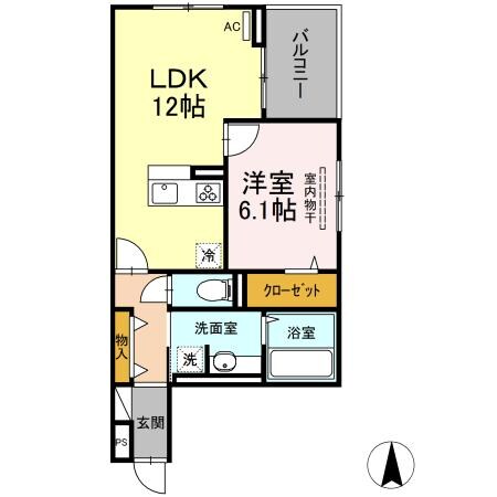 パーク倉敷の物件間取画像