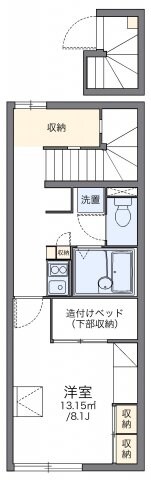 レオパレスリバーサイドの物件間取画像