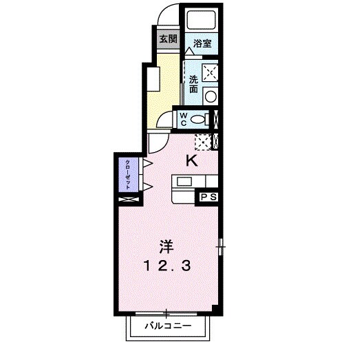 茶屋町駅 徒歩12分 1階の物件間取画像