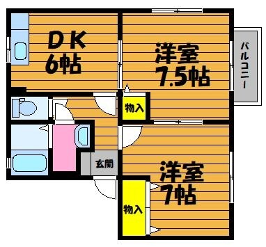 グリーンレーベルAの物件間取画像