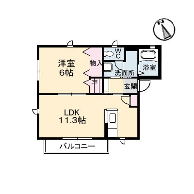 １４１－ＮＡＭＩＫＩの物件間取画像