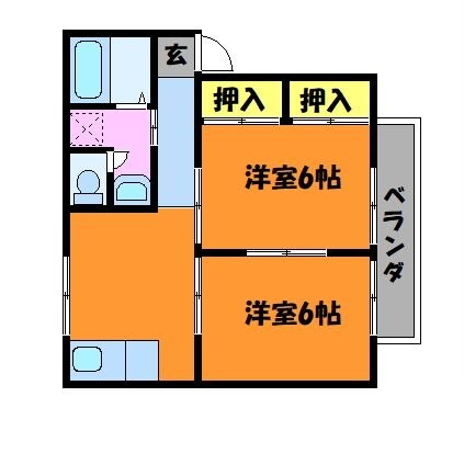 倉敷駅 徒歩16分 1階の物件間取画像