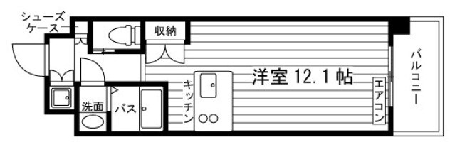 中庄駅 徒歩14分 3階の物件間取画像