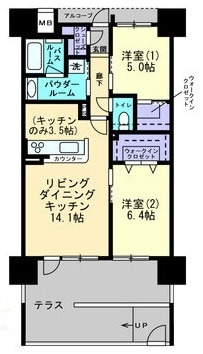 アルファステイツ老松小南の物件間取画像