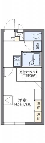 レオパレスＶｉｌｌａＣｒｅｓｔの物件間取画像