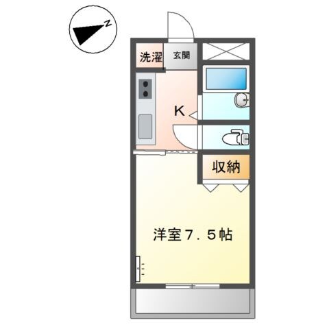 倉敷駅 徒歩12分 2階の物件間取画像