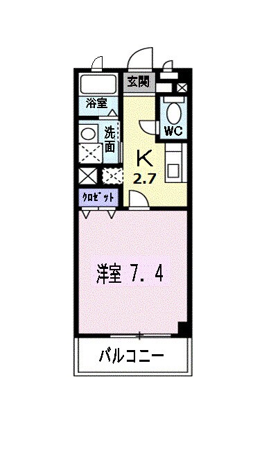 新倉敷駅 徒歩23分 2階の物件間取画像