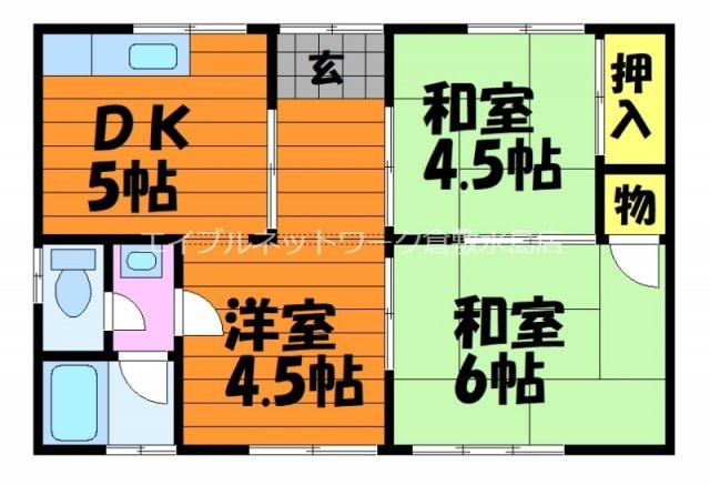 球場前駅 徒歩14分 2階の物件間取画像