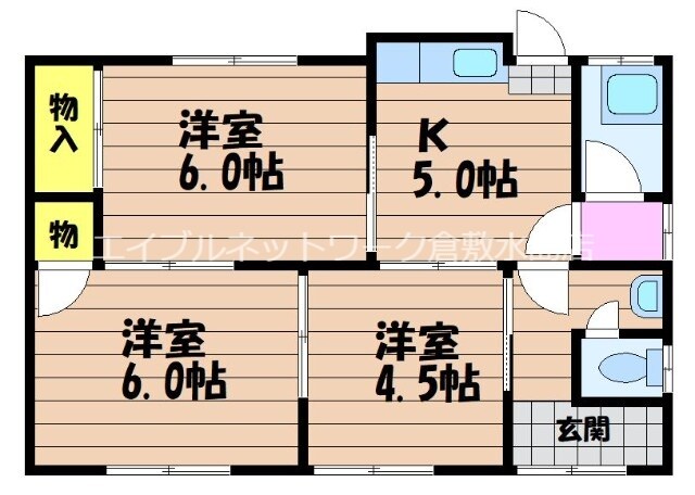 中島塩津様借家の物件間取画像