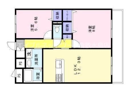 倉敷駅 徒歩20分 2階の物件間取画像