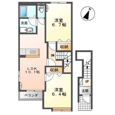 Ｆ－Ｆｌｏｒａの物件間取画像