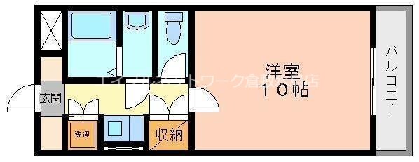 新倉敷駅 徒歩8分 5階の物件間取画像