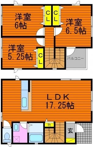 西阿知駅 徒歩22分 1階の物件間取画像