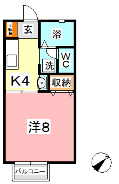 球場前駅 徒歩14分 1階の物件間取画像