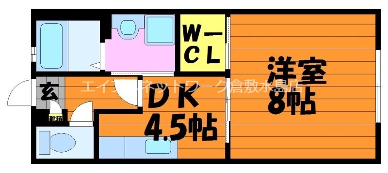 倉敷駅 徒歩26分 1階の物件間取画像