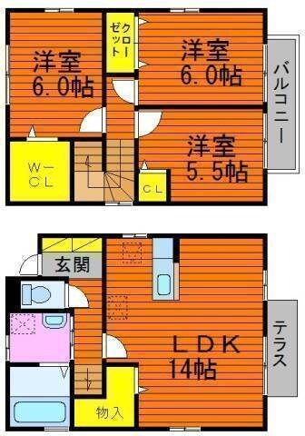 アヴァンセ　C棟の物件間取画像